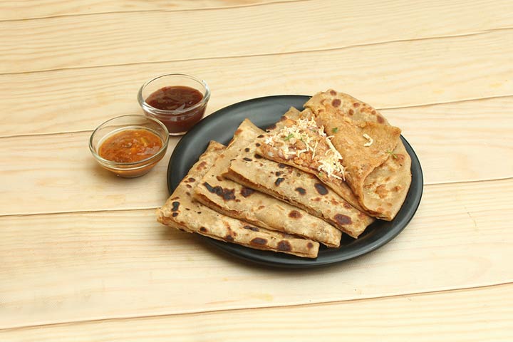 Aloo paratha is a north Indian vegetarian breakfast food Aloo paratha is a north Indian vegetarian breakfast food