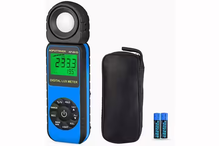 Aoputtriver Digital Illuminance Meter