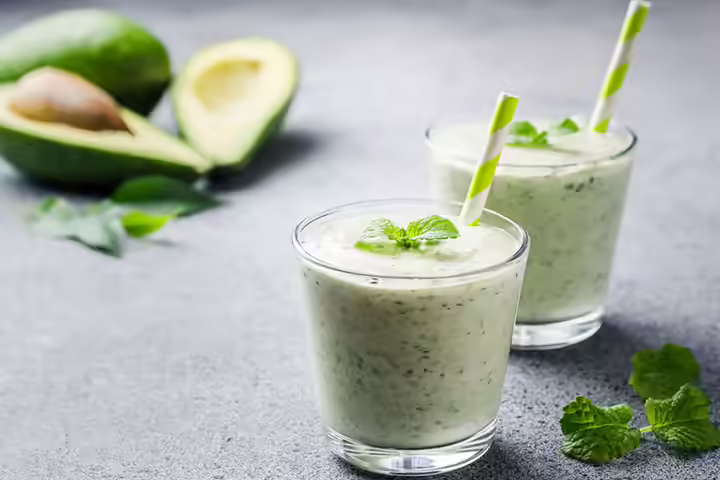 Avocados for kids, avocado and coconut mojito Avocados for kids, avocado and coconut mojito