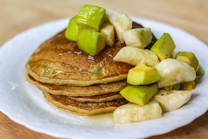 Avocados for kids, avocado pancakes