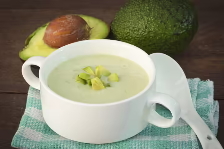 Avocados for kids, avocado soup Avocados for kids, avocado soup
