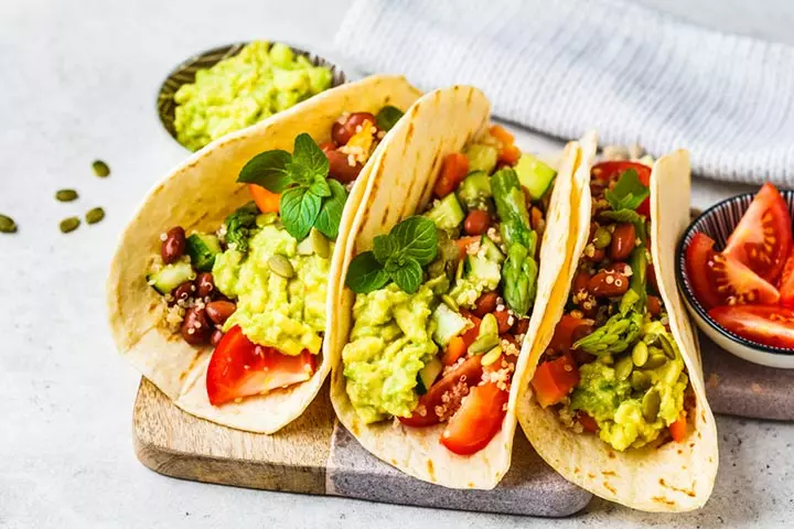 Avocados for kids, avocado taco