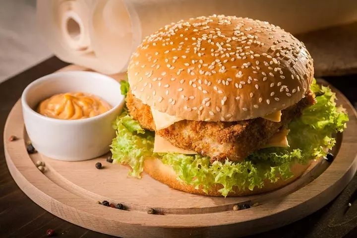 Crispy fish burger recipe for kids