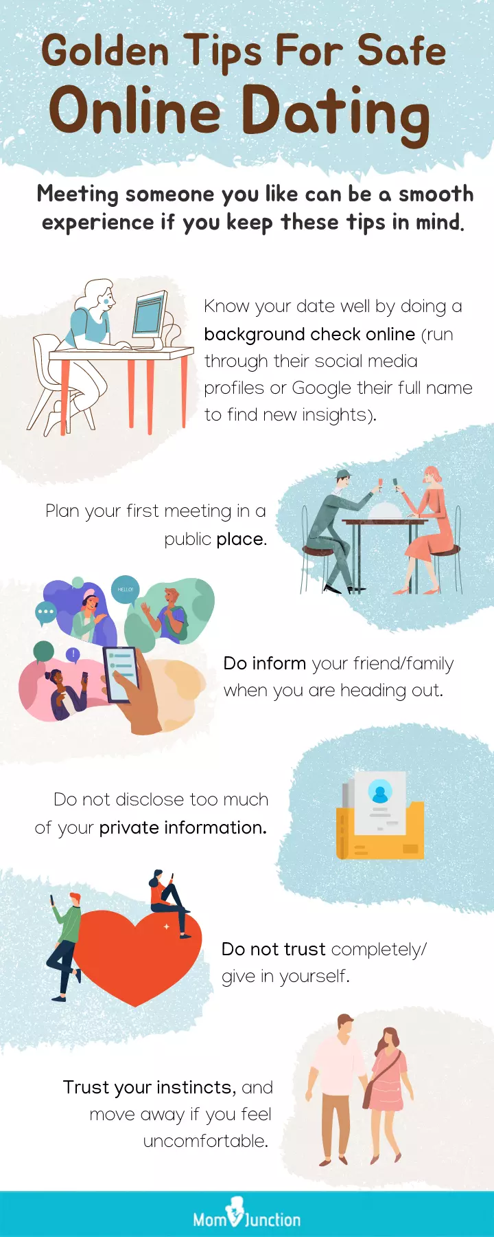 golden tips for safe online dating [infographic]