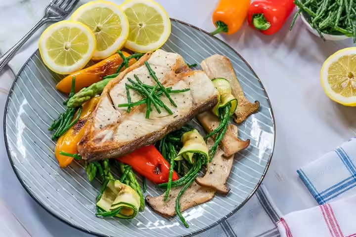 Halibut steaks with salsa fish recipe for kids Halibut steaks with salsa fish recipe for kids