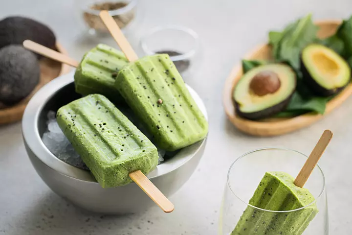 Avocados for kids, lemony avocado pops