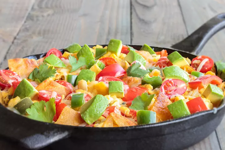 Avocados for kids, tex-mex migas