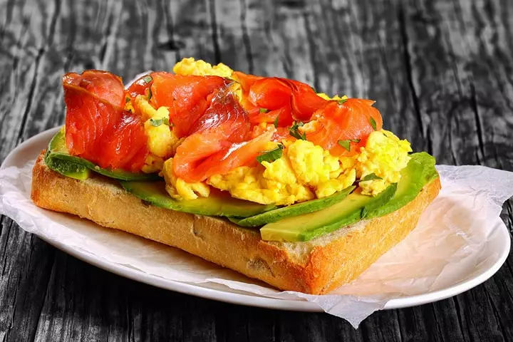 Trout toast with scrambled eggs fish recipe for kids