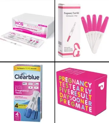 These test kits can confirm pregnancy within minutes.