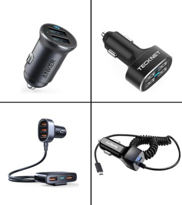 Keep your devices charged during trips with these multi-portal USB car chargers.