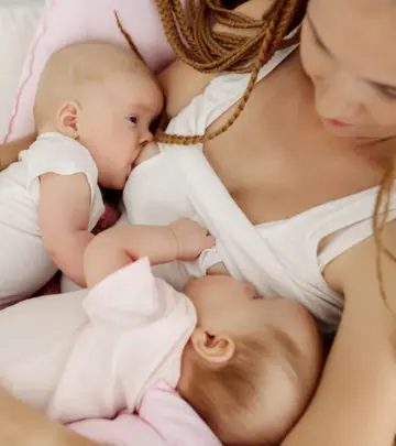 Learn the how, when, why, and more about breastfeeding two little angels.