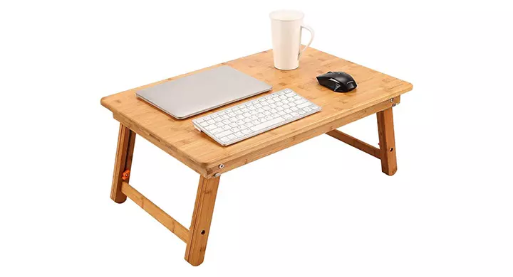 Nnewvante Foldable Bamboo Lap Desk