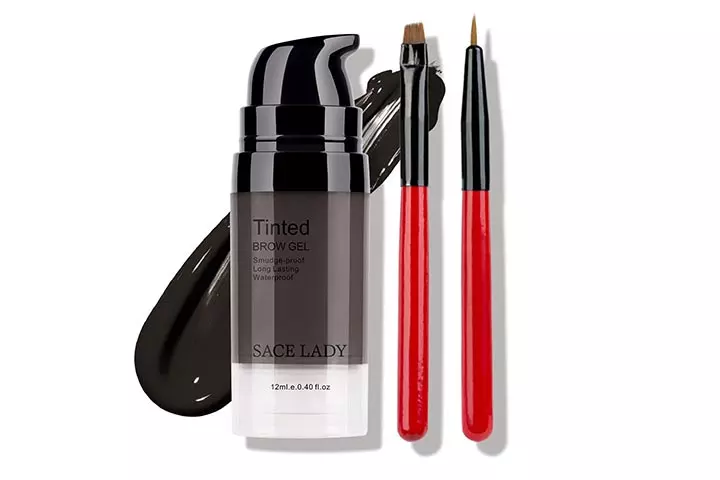 Red Black Long Lasting Eyebrow Gel Kit