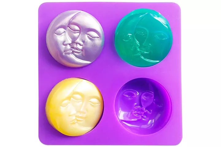 Sun & Moon Silicone Soap Molds