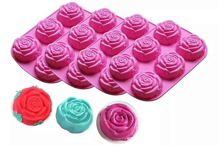 Cedilis Silicone Rose Mold