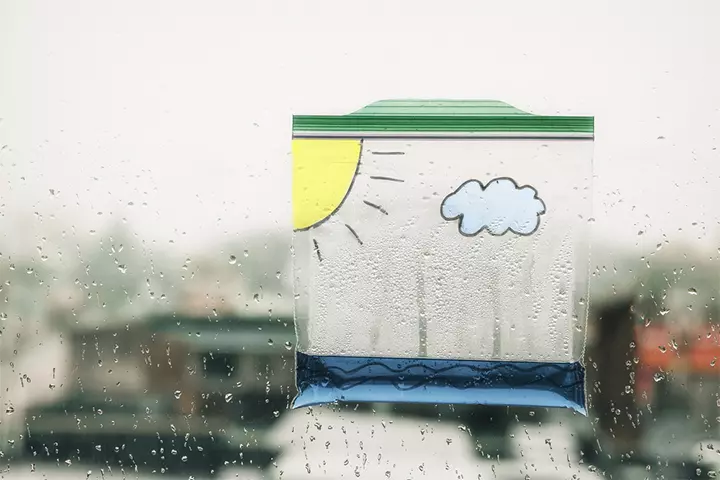 DIY water cycle weather activity for kids