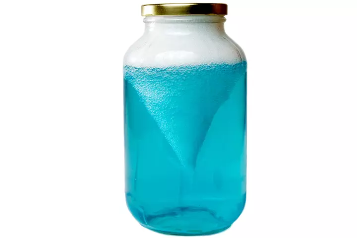 Tornado in a jar weather activity for kids