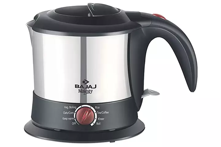 Bajaj Majesty 1-Litre Multifunctional Stainless Steel Kettle