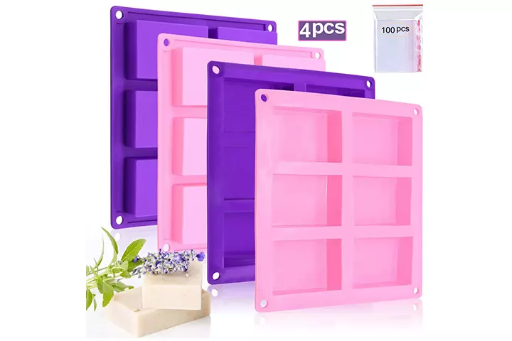 Bangp Rectangle Silicone Soap Molds