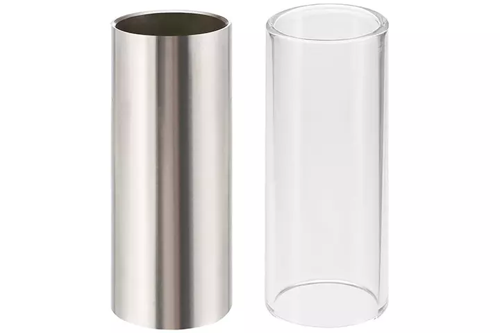 Pangda 2 Pieces Glass Slide and Stainless Steel Slide