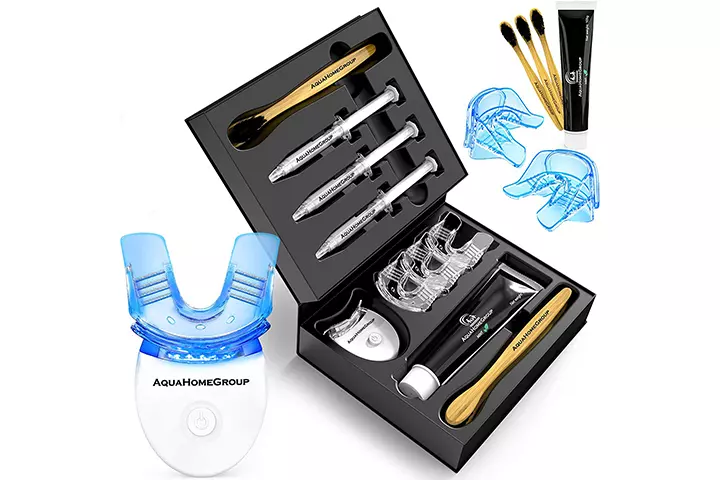 AquaHomeGroup Teeth Whitening Kit With LED Light