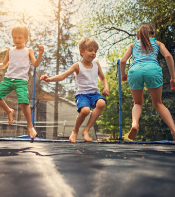 Trampoline jumping is a great physical activity for kids, but it has to be under proper supervision.