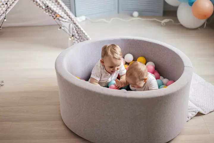 Baby Ball Pool activities for a 1 year old