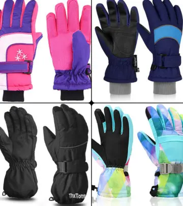 Keep your child's hands safe while skiing with comfortable and waterproof ski gloves.