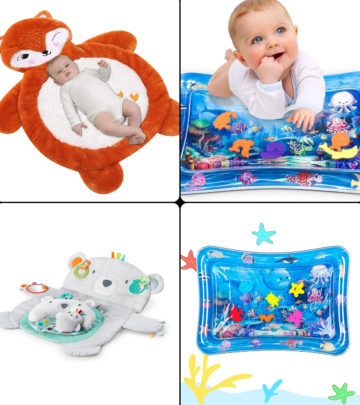 Spacious and adorable  options to make tummy time entertaining.