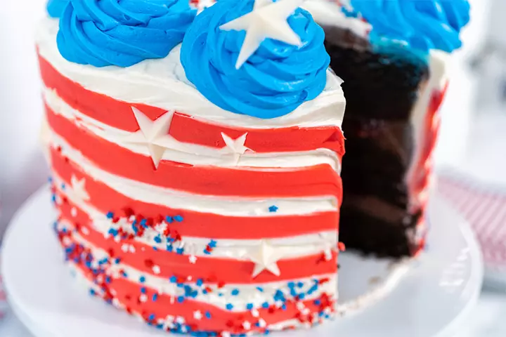 Fourth Of July Ice Cream Cake