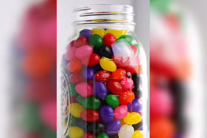Guess the jelly beans as a fundraising idea for kids Guess the jelly beans as a fundraising idea for kids