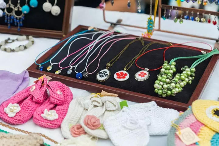 Host a craft sale as a fundraising idea for kids