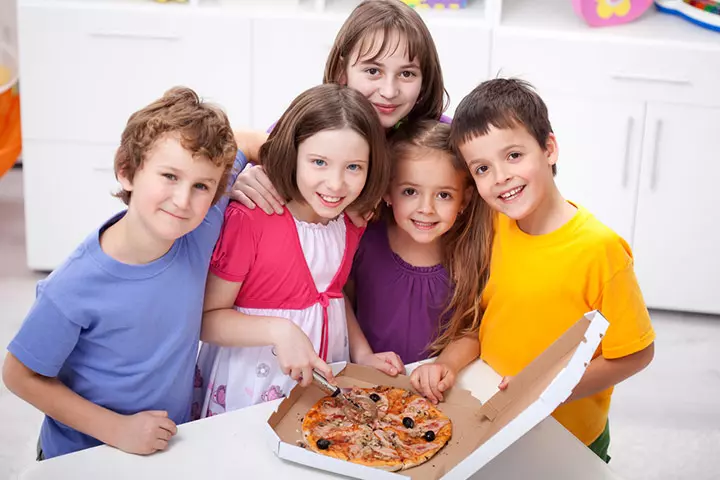 Host a pizza party as a fundraising idea for kids