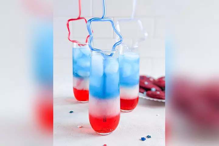 Layered Red, White, And Blue