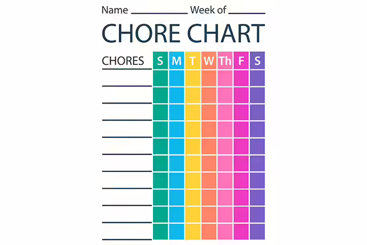 Make a chore chart for cleaning with kids Make a chore chart for cleaning with kids