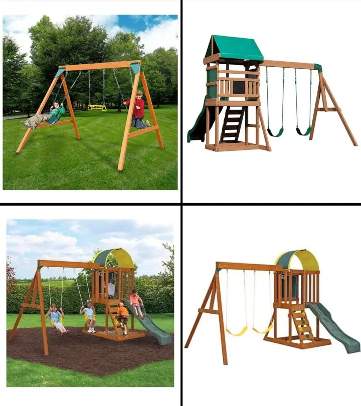 7 Best Wooden Swing Sets In 2021