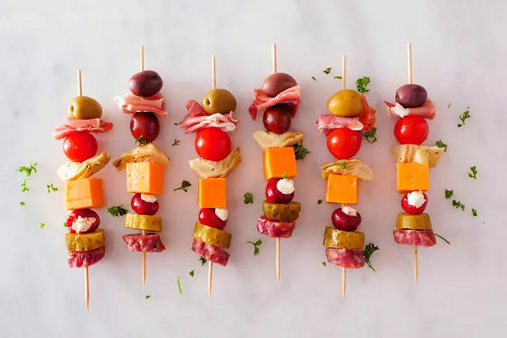 Antipasto kabobs