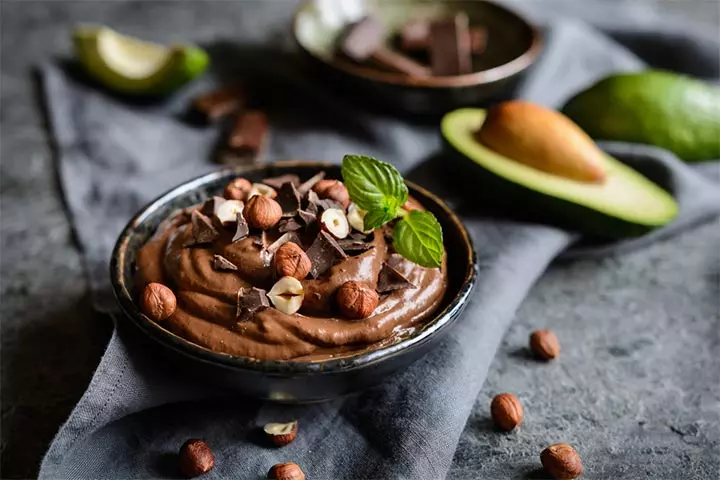 Avocado chocolate pudding