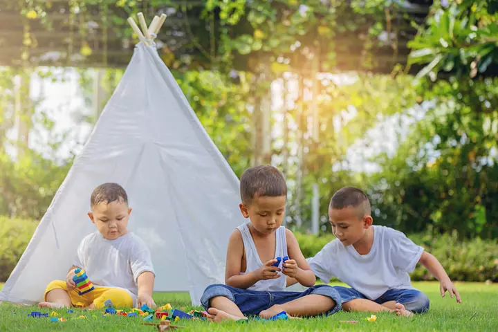 Homeyard teepee backyard idea for kids