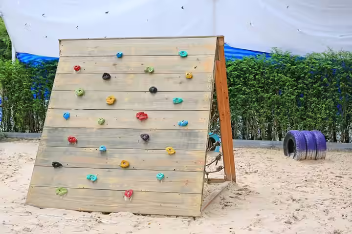 Climbing wall backyard idea for kids Climbing wall backyard idea for kids