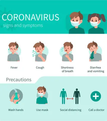 Cough and fever are common, and a few may develop pneumonia with or without obvious clinical signs.