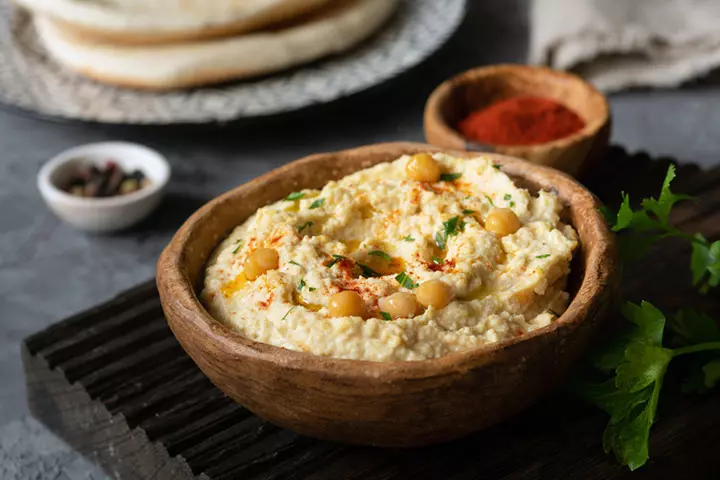 Hummus with Steamed Vegetables