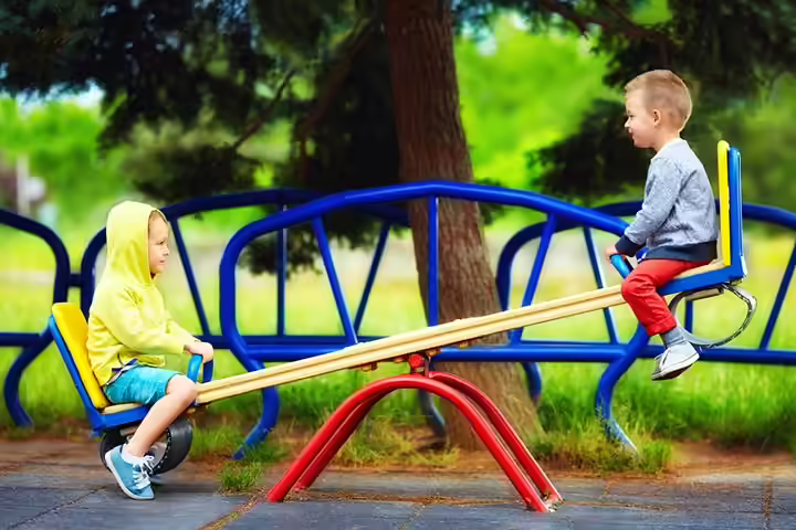 Seesaw backyard idea for kids Seesaw backyard idea for kids