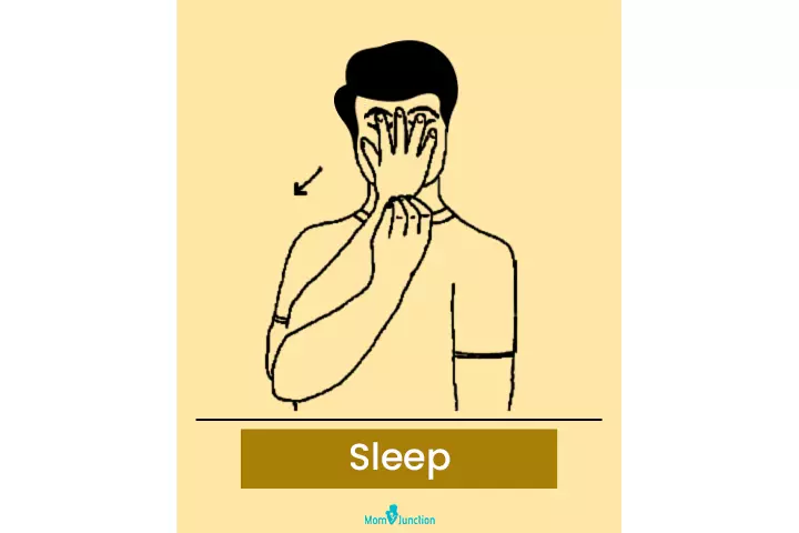 Baby sign language for sleep