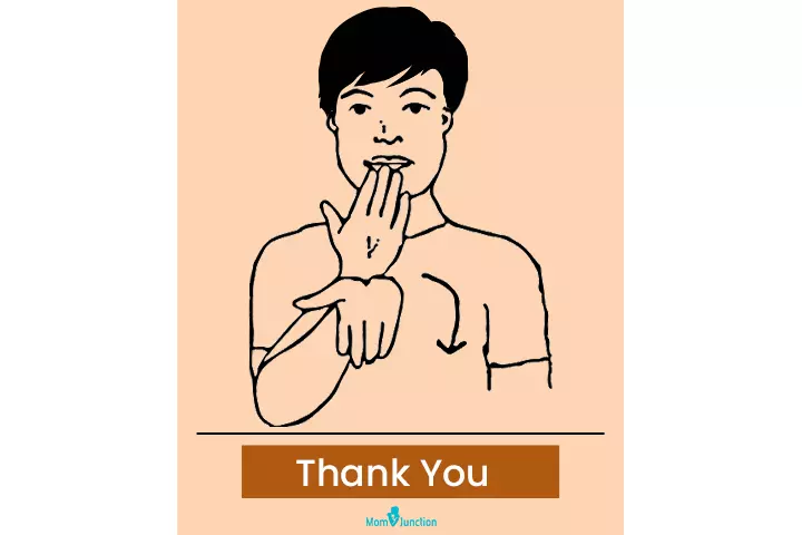 Baby sign language for thank you