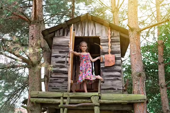 Treehouse backyard idea for kids Treehouse backyard idea for kids
