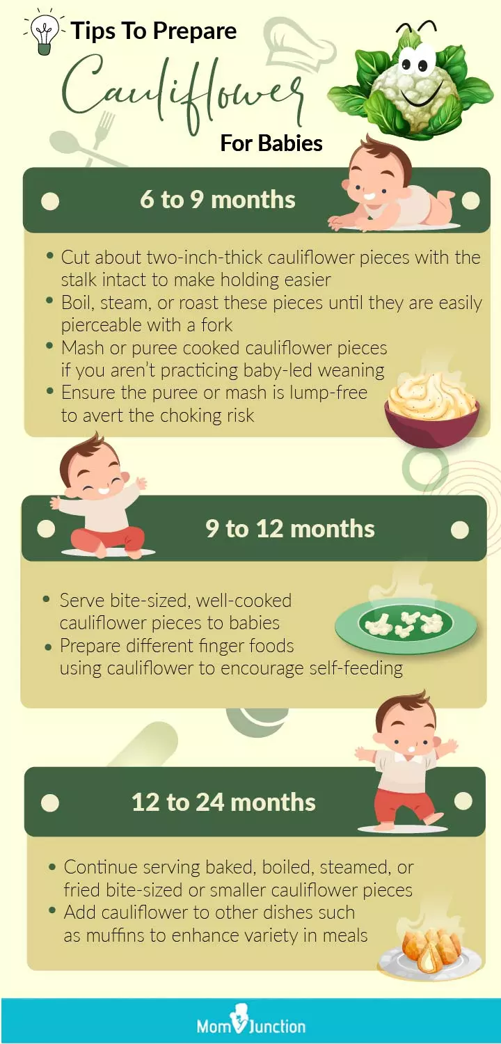 cauliflower for babies [infographic]