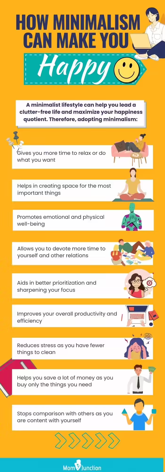 how minimilism can make you happy [infographic]