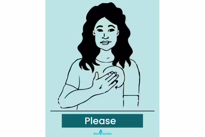 Baby sign language for please