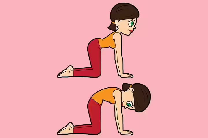 Cat cow pose yoga for breastfeeding Cat cow pose yoga for breastfeeding